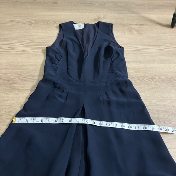 Valentino 100% silk navy midi dress size 4 - Picture 14 of 17